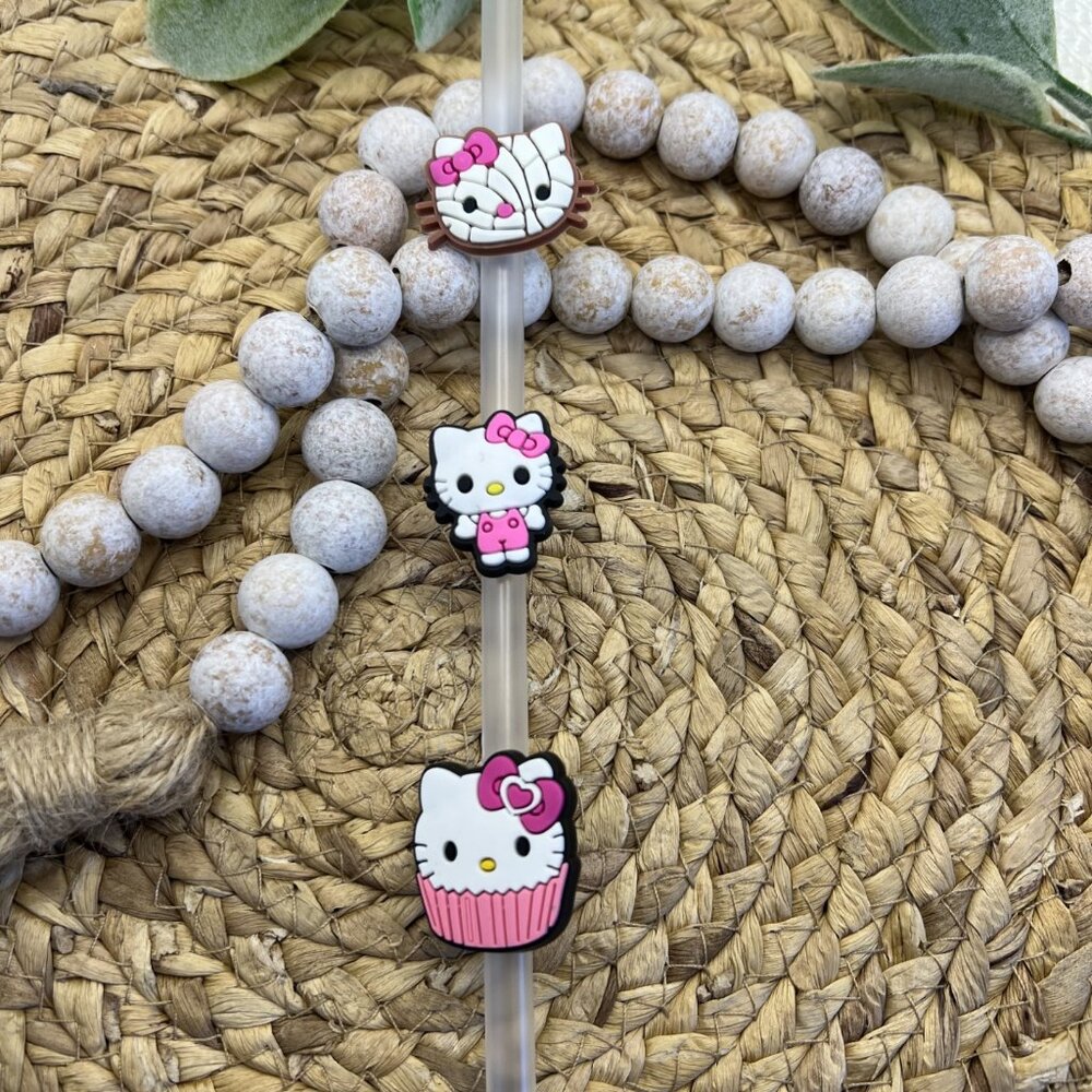 Hello Kitty Straw Toppers
